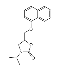 3-isopropyl-5-((nphthyloxy)methyl)oxazolidin-2-one结构式