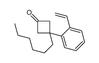 3-(2-ethenylphenyl)-3-hexylcyclobutan-1-one Structure