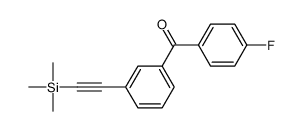 (4-fluorophenyl)-[3-(2-trimethylsilylethynyl)phenyl]methanone结构式