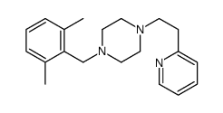 1-[(2,6-dimethylphenyl)methyl]-4-(2-pyridin-2-ylethyl)piperazine Structure