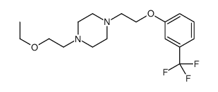 1-(2-ethoxyethyl)-4-[2-[3-(trifluoromethyl)phenoxy]ethyl]piperazine结构式