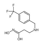 N-hydroxy-3-[[4-(trifluoromethyl)phenyl]methylamino]propanamide Structure