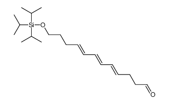 12-tri(propan-2-yl)silyloxydodeca-4,6,8-trienal Structure