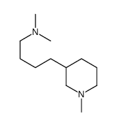 N,N-dimethyl-4-(1-methylpiperidin-3-yl)butan-1-amine结构式