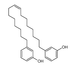 3-[16-(3-hydroxyphenyl)hexadec-8-enyl]phenol结构式