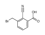 3-(bromomethyl)-2-cyanobenzoic acid Structure