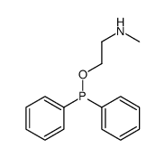 2-diphenylphosphanyloxy-N-methylethanamine结构式