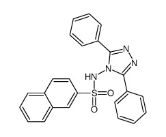 N-(3,5-diphenyl-1,2,4-triazol-4-yl)naphthalene-2-sulfonamide Structure