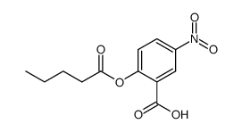 5-nitro-2-(pentanoyloxy)benzoic acid Structure