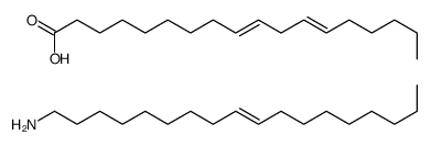 (9Z,12Z)-octadeca-9,12-dienoic acid, compound with (Z)-octadec-9-enylamine (1:1)结构式