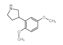 3-(2,5-二甲氧基苯基)-吡咯烷结构式