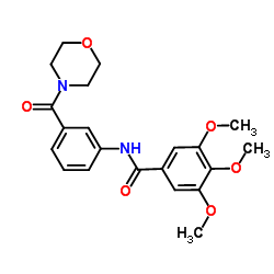 3,4,5-Trimethoxy-N-[3-(4-morpholinylcarbonyl)phenyl]benzamide结构式