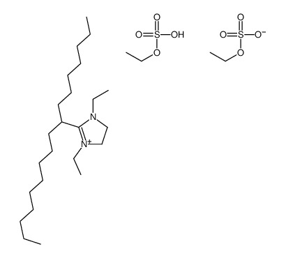 (Z)-1,3-diethyl-2-(8-heptadecyl)-4,5-dihydro-1H-imidazolium diethyl sulphate structure