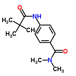 4-[(2,2-Dimethylpropanoyl)amino]-N,N-dimethylbenzamide结构式