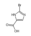 2-bromo-1H-imidazole-5-carboxylic acid结构式
