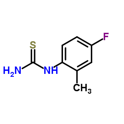 1-(4-Fluoro-2-methylphenyl)thiourea结构式