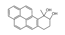 (9S,10S)-10-methyl-8,9-dihydro-7H-benzo[a]pyrene-9,10-diol结构式