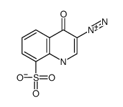 8-Quinolinesulfonic acid,3-diazo-3,4-dihydro-4-oxo-结构式