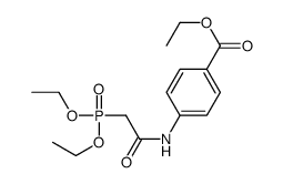 ethyl 4-[(2-diethoxyphosphorylacetyl)amino]benzoate Structure