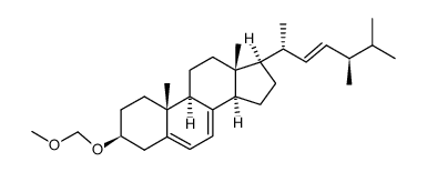 3β-methoxymethoxyergosta-5,7,22-triene Structure