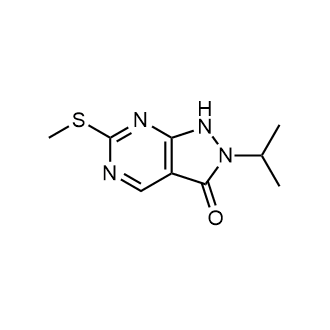 2-Isopropyl-6-methylsulfanyl-1h-pyrazolo[3,4-d]pyrimidin-3-one Structure