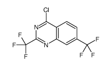 4-chloro-2,7-bis(trifluoromethyl)quinazoline Structure