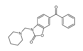 6-benzoyl-3-(piperidin-1-ylmethyl)-1,3-benzoxazol-2-one Structure