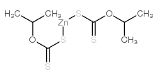 zinc O,O'-diisopropyl bis[dithiocarbonate] structure