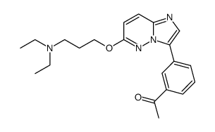 1-{3-[6-(3-diethylamino-propoxy)-imidazo[1,2-b]pyridazin-3-yl]-phenyl}-ethanone Structure