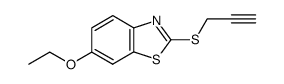 6-ethoxy-2-prop-2-ynylmercapto-benzothiazole结构式