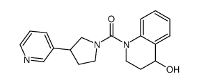 (4-Hydroxy-3,4-dihydro-2H-quinolin-1-yl)(3(pyridin-3-yl)pyrrolidin-1-yl)methanone Structure