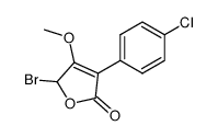 5-Bromo-3-(4-chloro-phenyl)-4-methoxy-5H-furan-2-one Structure