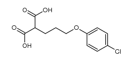 [3-(4-chloro-phenoxy)-propyl]-malonic acid Structure
