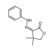 4,4-dimethyl-dihydro-furan-2,3-dione-3-phenylhydrazone结构式