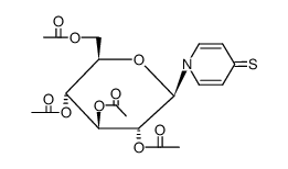 1-(Tetraacetyl-1-β-D-glucosyl)-thiopyridon-(4) Structure