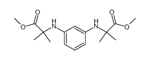 N,N'-Bis-(2-methoxycarbonyl-2-propyl)-m-phenylendiamin Structure