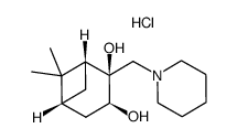 (1R,2S,3S,5R)-6,6-dimethyl-2-piperidin-1-yl-methylbicyclo[3.1.1]heptane-2,3-diol hydrochloride结构式