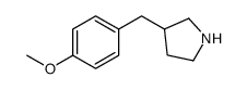 3-(4-甲氧基苄基)吡咯烷结构式