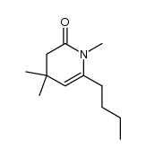 6-butyl-1,4,4-trimethyl-3,4-dihydro-1H-pyridin-2-one结构式