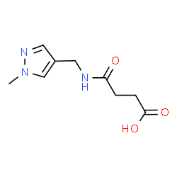 4-([(1-Methyl-1H-pyrazol-4-yl)methyl]amino)-4-oxobutanoic acid Structure