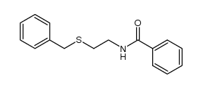 N-(2-benzylsulfanyl-ethyl)-benzamide结构式