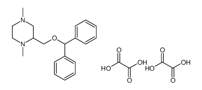 2-(benzhydryloxymethyl)-1,4-dimethylpiperazine,oxalic acid Structure