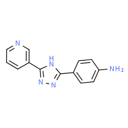 [4-(5-Pyridin-3-yl-1H-1,2,4-triazol-3-yl)phenyl]amine结构式