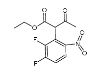 ethyl 2-(2,3-difluoro-6-nitrophenyl)-3-oxobutanoate Structure