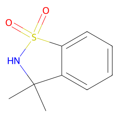 2,3-二氢-3,3-二甲基-1,2-苯并异噻唑 1,1-二氧化物结构式