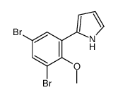 2-(3,5-dibromo-2-methoxyphenyl)-1H-pyrrole结构式