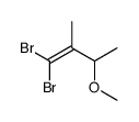 1,1-dibromo-3-methoxy-2-methylbut-1-ene结构式
