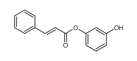 trans-cinnamic acid-(3-hydroxy-phenyl ester)结构式