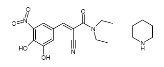 entacapone, piperidine salt Structure