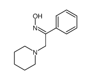 anti-1-Phenyl-2-(1-piperidinyl)ethanone oxime Structure